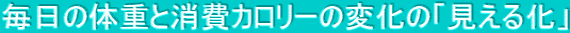 �����̑̏d�Ə���J�����[�̕ω��́u�����鉻�v